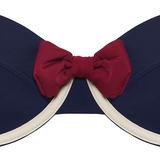 Marlies Dekkers Bademode Sailor Mary navy-blau/elfenbein gemoldefer bikini bh