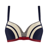 Marlies Dekkers Bademode Starboard navy-blau/rot push up bikini bh