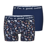 Ein Fisch namens Fred Tattoo Rock & Roll  navy-blau/print boxershort