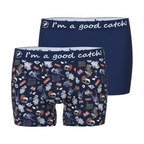 Ein Fisch namens Fred Tattoo Rock & Roll  navy-blau/print boxershort