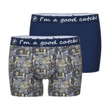 Ein Fisch namens Fred Oscar navy-blau/print boxershort