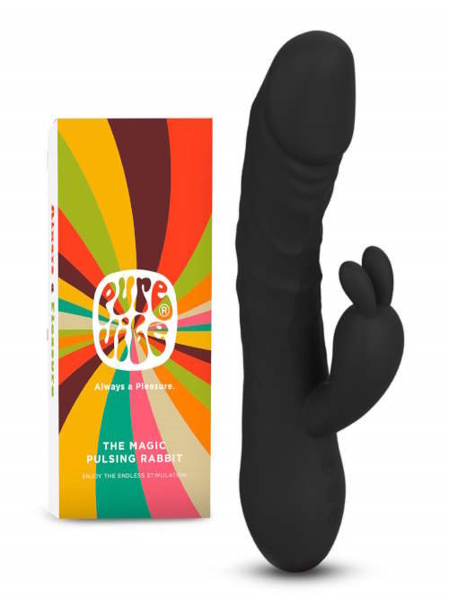 PureVibe Magic Pulsing schwarz kaninchen vibrator