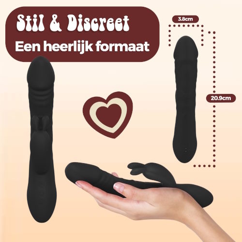 PureVibe Magic Pulsing schwarz kaninchen vibrator