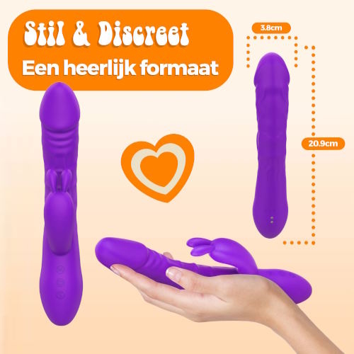PureVibe Magic Pulsing violett kaninchen vibrator