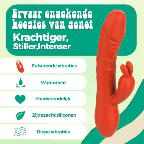 PureVibe Magic Pulsing orange kaninchen vibrator