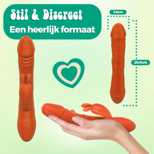 PureVibe Magic Pulsing orange kaninchen vibrator