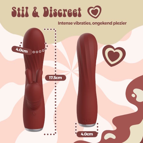 PureVibe PureSens bordeaux kaninchen vibrator