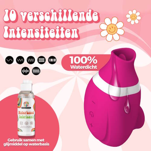 PureVibe Oral Air-Pulse Lover rosa klitoris vibrator