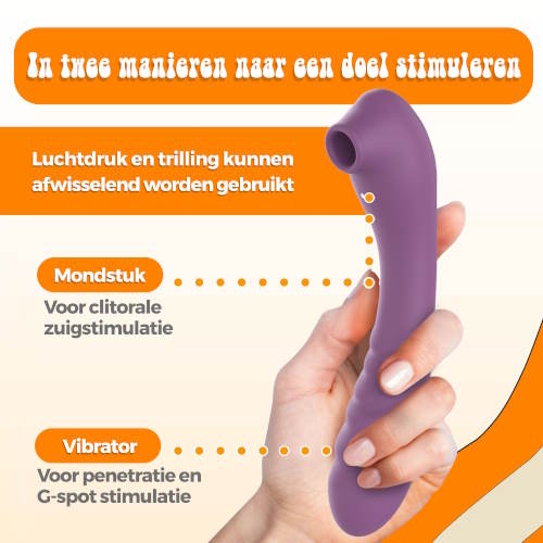 PureVibe Vibrating Air-Pulse Massager rosa klitoris vibrator