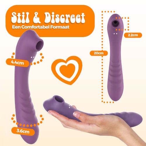 PureVibe Vibrating Air-Pulse Massager violett klitoris vibrator