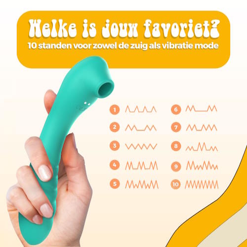 PureVibe Vibrating Air-Pulse Massager green klitoris vibrator