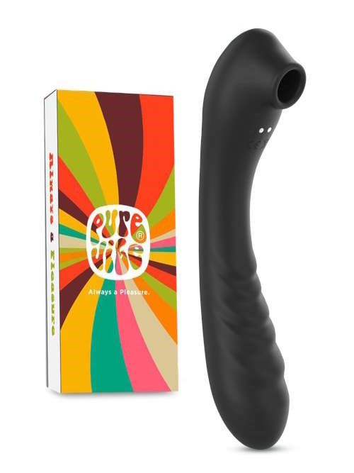 PureVibe Vibrating Air-Pulse Massager schwarz klitoris vibrator