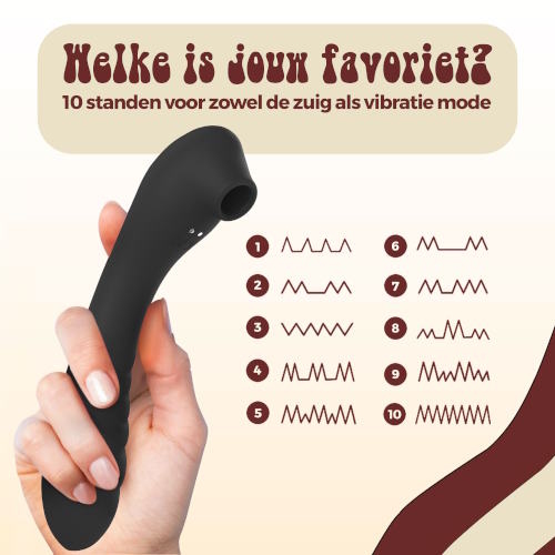 PureVibe Vibrating Air-Pulse Massager schwarz klitoris vibrator