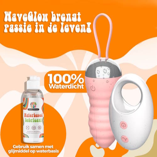 PureVibe WaveGlow pastellrosa vibrierende eier