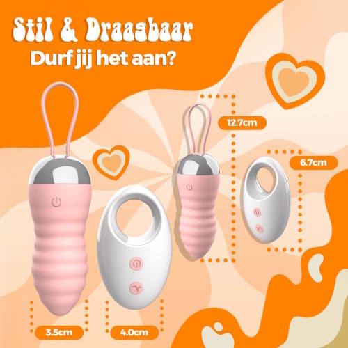 PureVibe WaveGlow pastellrosa vibrierende eier