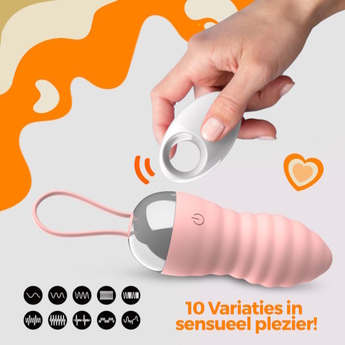 PureVibe WaveGlow pastellrosa vibrierende eier