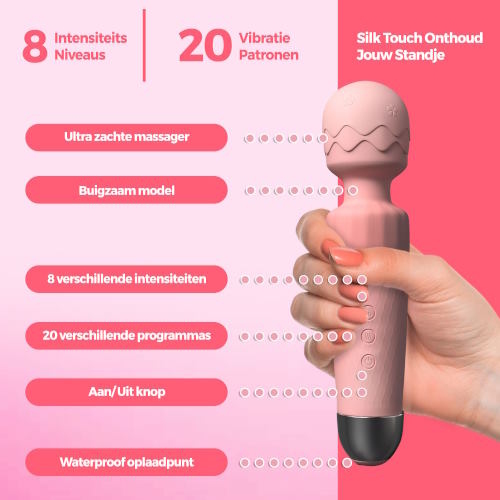 PureVibe SilkTouch pastellrosa stab vibrator