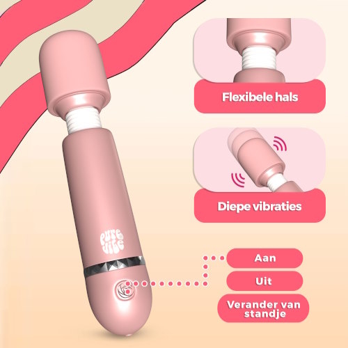PureVibe ItsyBitsy pastellrosa stab vibrator
