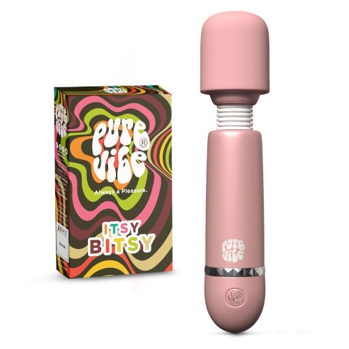 PureVibe ItsyBitsy pastellrosa stab vibrator