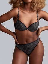 Marlies Dekkers Lioness of Britanny grau/schwarz push up bh