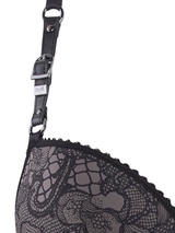 Marlies Dekkers Lioness of Britanny grau/schwarz push up bh