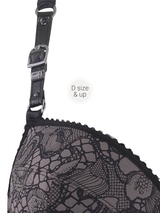 Marlies Dekkers Lioness of Britanny grau/schwarz korselett