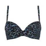 Marlies Dekkers Bademode Panthera schwarz/grün push up bikini bh