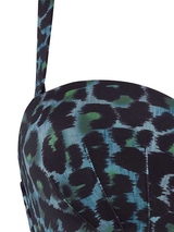 Marlies Dekkers Bademode Panthera schwarz/grün gemoldefer bikini bh