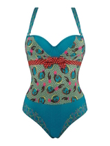 Marlies Dekkers Gaia blau/print korselett