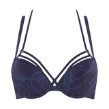 Marlies Dekkers Super Nova navy-blau/print vorgeformter bh
