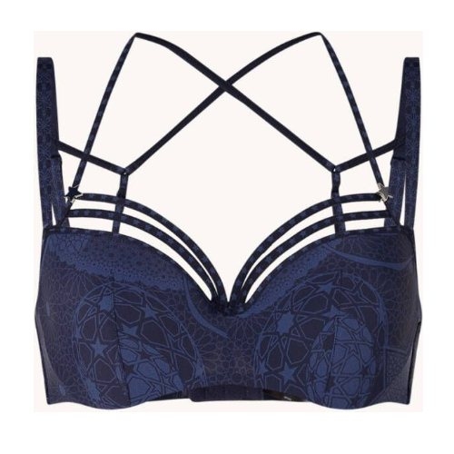 Marlies Dekkers Super Nova navy-blau/print vorgeformter bh