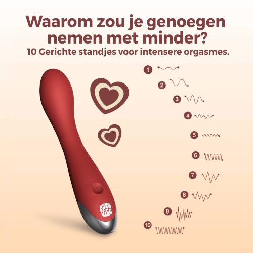 PureVibe Desire rot g-spot vibrator