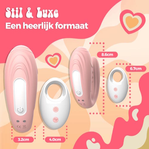 PureVibe TouchMe pastellrosa klitoris vibrator