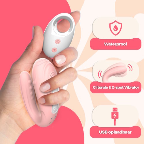 PureVibe TouchMe pastellrosa klitoris vibrator