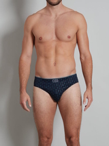Tom Tailor Monté navy-blau/print männer slip