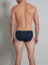 Tom Tailor Monté navy-blau/print männer slip