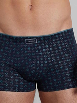 Tom Tailor Monté navy-blau/print modal boxershort