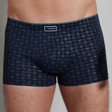 Tom Tailor Monté navy-blau/print modal boxershort