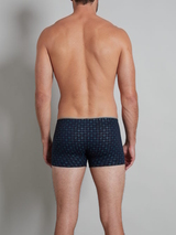Tom Tailor Monté navy-blau/print modal boxershort