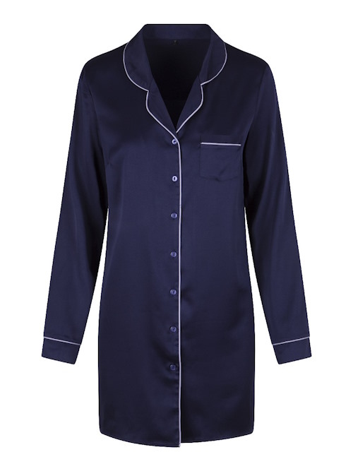 LingaDore Nacht Blue Ribbon navy-blau nachtkleid