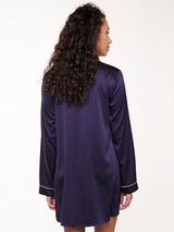 LingaDore Nacht Blue Ribbon navy-blau nachtkleid