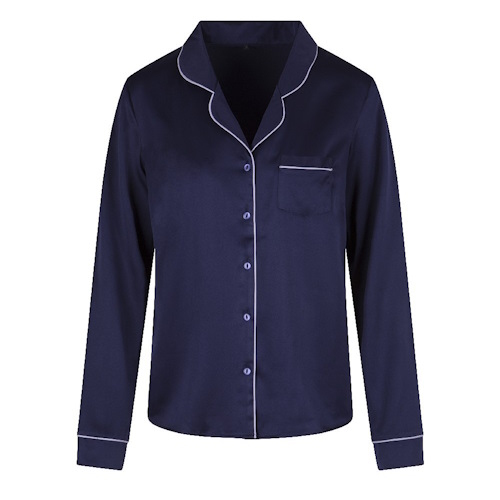 LingaDore Nacht Blue Ribbon navy-blau pyjama