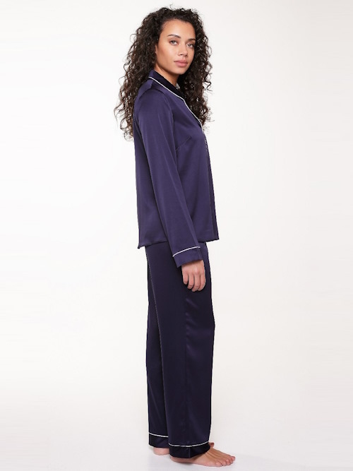LingaDore Nacht Blue Ribbon navy-blau pyjama