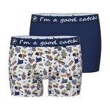 Ein Fisch namens Fred On Air navy-blau/print boxershort
