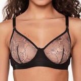 LingaDore Black Flower schwarz nicht geformter bh