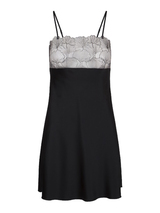 LingaDore Nacht Black Flower schwarz slipdress