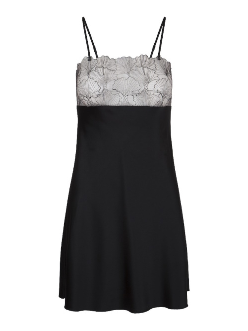 LingaDore Nacht Black Flower schwarz slipdress