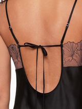 LingaDore Nacht Black Flower schwarz slipdress