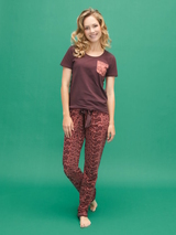 Charlie Choe Wildes Herz braun schlafshirt