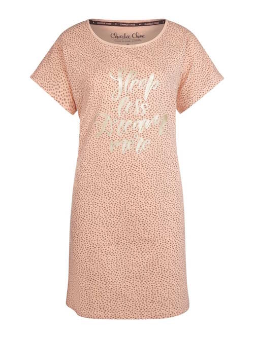 Charlie Choe T- Howdy lachsrosa nachtkleid